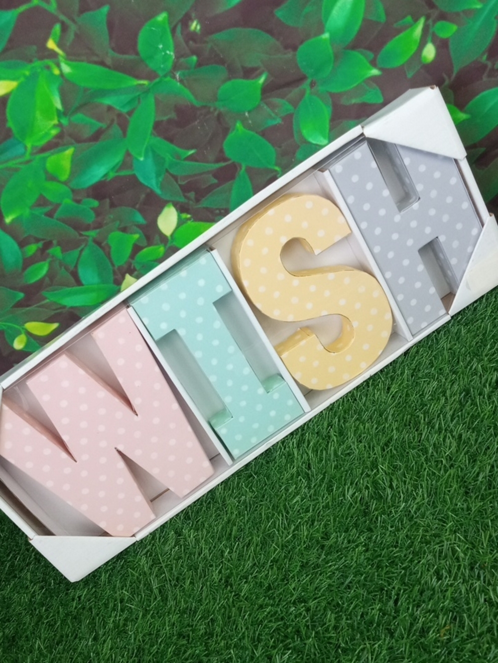 🛝🍒 WISH Stand Up Letters